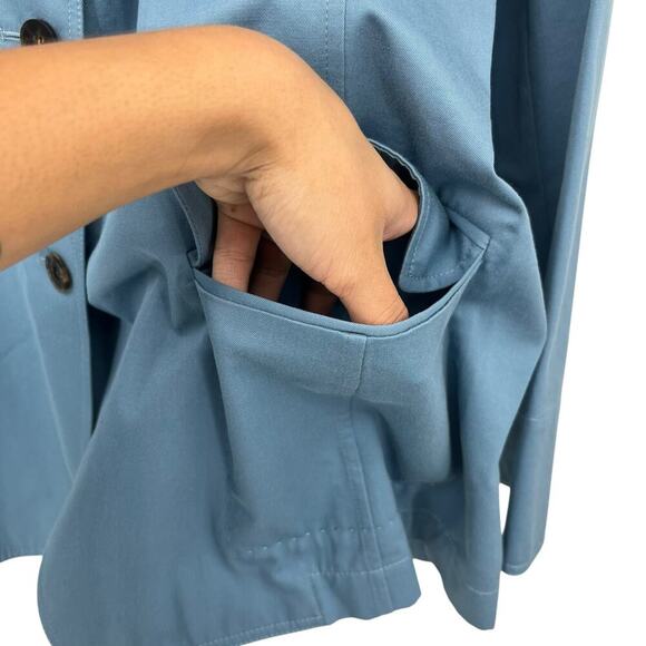 LAFAYETTE 148 NEW YORK Blazer Jacket Cypress Blue Cotton Cashmere Size XXL NEW - Picture 4 of 14